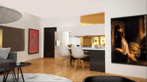 Элитные 3-комнатные апартаменты 118 м² в центре Кирении